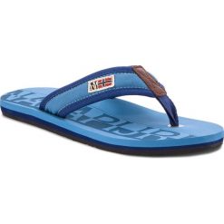 Japonki NAPAPIJRI - Toledo 16898561 Lt. Blue N62. Niebieskie klapki i japonki męskie Napapijri, z materiału. W wyprzedaży za 119.00 zł.