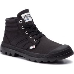 Trapery PALLADIUM - Retro Lite Supply 76208-008 M Black. Czarne buty zimowe męskie Palladium, z materiału, bez zapięcia. W wyprzedaży za 249.00 zł.