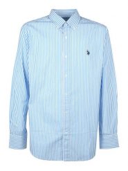 U.S. Polo Assn. Koszula - Regular fit - w kolorze błękitnym rozmiar: XL. Niebieskie koszule męskie U.S. Polo Assn., s, bez wzorów, bez kołnierzyka, bez ramiączek. Za 154.07 zł.