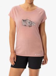 Koszulka szybkoschnąca damska Vaude Tekoa T-Shirt II. Czerwone t-shirty damskie Vaude, xs, bez wzorów, z lyocellu, bez kołnierzyka. Za 126.49 zł.