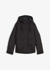 Hydrofobowa kurtka funkcyjna. Czarne kurtki damskie bonprix, bez wzorów, bez kaptura. Za 259.99 zł.