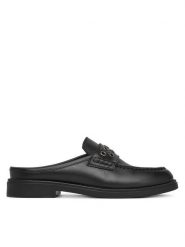 Sergio Bardi Klapki WI16-F1100-01SB Czarny. Czarne klapki damskie Sergio Bardi, bez wzorów, ze skóry, bez obcasa. Za 129.99 zł.