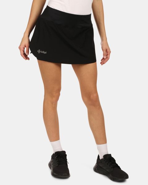 Damskie spódnico-spodenki Kilpi Titicaca. Czarne spodenki sportowe damskie Kilpi, s, z materiału, do biegania. Za 153.53 zł.