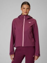 4F Kurtka trekkingowa membrana 10000 damska - fioletowa XS. Fioletowe kurtki damskie 4f, m, bez kaptura. Za 399.99 zł.