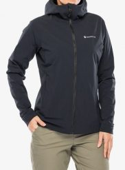 Kurtka softshell damska Montane Khamsin Hoodie. Czarne kurtki damskie Montane, xs, bez wzorów, z materiału, bez kaptura. Za 736.99 zł.