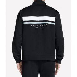 Bluza Męska Skechers. Czarne bluzy bez kaptura męskie Skechers, m. Za 180.99 zł.