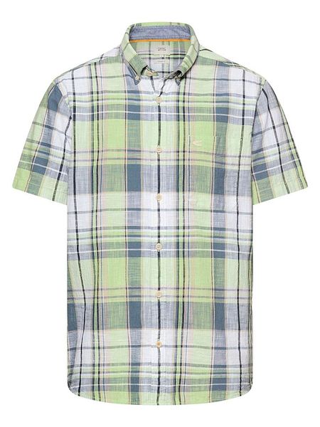 Camel Active Koszula - Regular fit - w kolorze zielonym rozmiar: 4XL. Zielone koszule męskie Camel Active, xl, bez wzorów, z bawełny, bez kołnierzyka, bez ramiączek. Za 127.05 zł.