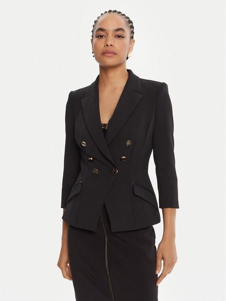 Elisabetta Franchi Marynarka GI-174-56E2 Czarny Regular Fit. Czarne marynarki i żakiety damskie Elisabetta Franchi, bez wzorów, z syntetyku. Za 2,529.00 zł.