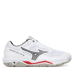 Buty halowe Mizuno. Białe buty sportowe na co dzień męskie Mizuno, bez zapięcia, mizuno wave. Za 509.99 zł.