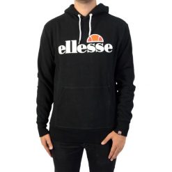 Bluza dresowa męska Ellesse Gottero. Czarne bluzy bez kaptura męskie Ellesse, m, z dresówki. Za 235.00 zł.