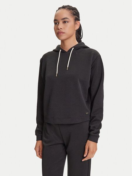 Guess Bluza V5YQ04 KBSL2 Czarny Regular Fit. Czarne bluzy bez kaptura damskie Guess, m, z syntetyku. Za 209.99 zł.