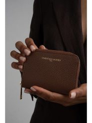 Christian Laurier Skórzany portfel "Jaida" w kolorze brązowym - 13 x 9 cm rozmiar: onesize. Brązowe portfele damskie Christian Laurier, bez wzorów, z materiału. Za 197.63 zł.