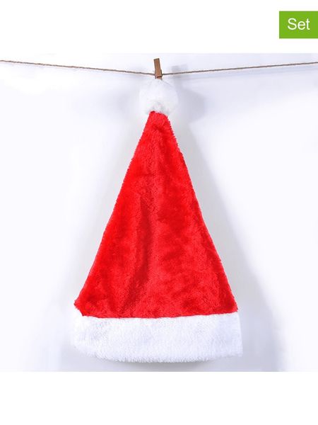 Hollybell Czapki świąteczne (2 szt.) w kolorze czerwonym - 42 x 30 cm rozmiar: onesize. Czerwone czapki męskie Hollybell. Za 26.07 zł.