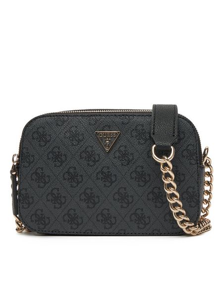 Guess Torebka Noelle II HWBG96 72140 Szary. Szare torebki klasyczne damskie Guess, z aplikacjami, ze skóry, wizytowe, bez kołnierzyka, bez ramiączek. Za 379.99 zł.