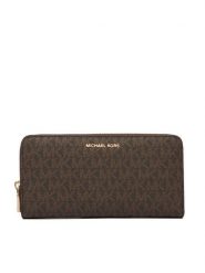 MICHAEL Michael Kors Portfel Jet Set 32F5GJ6T7B Brązowy. Brązowe portfele damskie MICHAEL Michael Kors, bez wzorów, ze skóry. Za 589.99 zł.