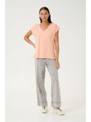 Kaffe Koszulka w kolorze pomarańczowym rozmiar: M. Pomarańczowe bluzki damskie Kaffe, m, bez wzorów, bez kołnierzyka. Za 43.68 zł.