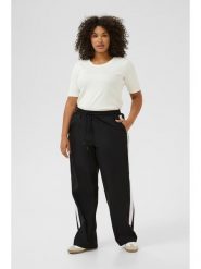 KAFFE curve Spodnie w kolorze czarnym rozmiar: 44. Czarne spodnie materiałowe damskie KAFFE curve, bez wzorów, z materiału, z podwyższonym stanem. Za 104.99 zł.