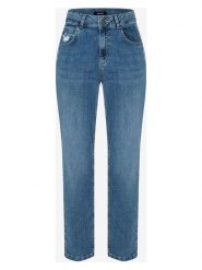 More & More Dżinsy - Tapered fit - w kolorze niebieskim rozmiar: 34. Niebieskie jeansy damskie MORE & MORE, z podwyższonym stanem. Za 113.45 zł.