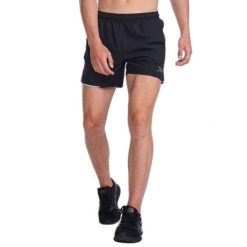 5-calowe spodenki 2XU Aero. Czarne szorty męskie 2XU, bez kołnierzyka. Za 250.50 zł.