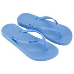 Japonki damskie Ipanema Anat Colors. Niebieskie klapki damskie Ipanema, bez wzorów, bez obcasa. Za 49.99 zł.