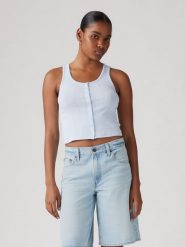 Levi's Top w kolorze błękitnym rozmiar: M. Niebieskie topy damskie Levi's, m, bez wzorów, bez ramiączek. Za 70.90 zł.