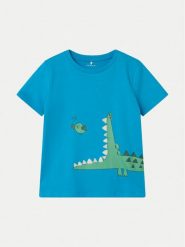 NAME IT T-Shirt Hellan 13226093 Niebieski Regular Fit. Niebieskie t-shirty chłopięce Name it, bez wzorów, z bawełny, bez ramiączek. Za 64.99 zł.