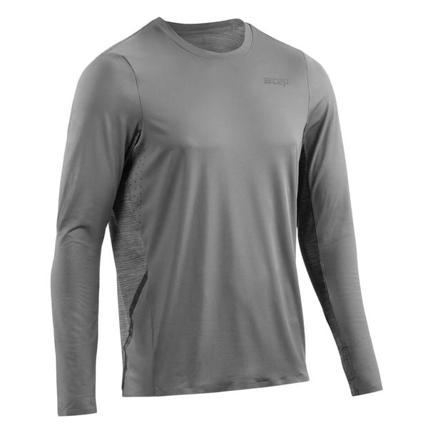 Koszulka sportowa z długim rękawem CEP męska. Szare t-shirty sportowe męskie CEP, m, bez ramiączek, do biegania. Za 209.00 zł.