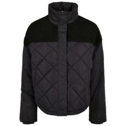 Kurtka damska Urban Classics diamond quilt puffer oversized. Czarne kurtki damskie Urban Classics, bez wzorów, z puchu, bez kaptura. Za 336.00 zł.