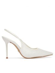 Aldo Szpilki Pearlescent 14296114 Biały. Białe szpilki Aldo, bez wzorów, z materiału, bez obcasa. Za 499.99 zł.