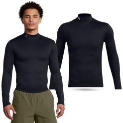 Koszulka termoaktywna męska Under Armour longsleeve treningowy z długim rękawem. Czarne bielizna termoaktywna męska Under Armour, m, bez wzorów. W wyprzedaży za 263.80 zł.