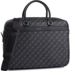 Torba na laptopa GUESS - City Logo HM6659 POL92 BLA. Czarne torby na laptopa damskie Guess, z aplikacjami, ze skóry ekologicznej. W wyprzedaży za 369.00 zł.