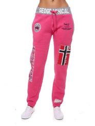 Geographical Norway Spodnie dresowe "Myer" w kolorze czerwonym rozmiar: M. Czerwone spodnie dresowe damskie Geographical Norway, m, bez wzorów, z dresówki. Za 114.44 zł.