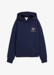 Bluza oversize z mieszanki bawełny. Niebieskie bluzy bez kaptura damskie bonprix, z bawełny. Za 109.99 zł.