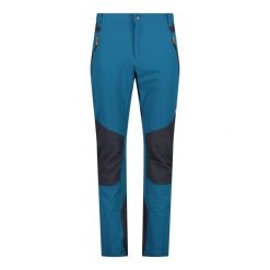Spodnie trekkingowe męskie CMP. Niebieskie spodnie sportowe męskie CMP, z elastanu. Za 219.99 zł.
