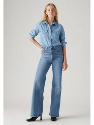 Levi's Dżinsy - Comfort fit - w kolorze niebieskim rozmiar: W25/L34. Niebieskie jeansy damskie Levi's, z podwyższonym stanem. Za 262.91 zł.
