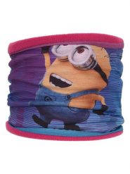 Minions Szal-koło "Minionki" w kolorze różowym ze wzorem - 50 x 22 cm rozmiar: onesize. Niebieskie szaliki dziecięce Minions, bez ramiączek. Za 24.50 zł.