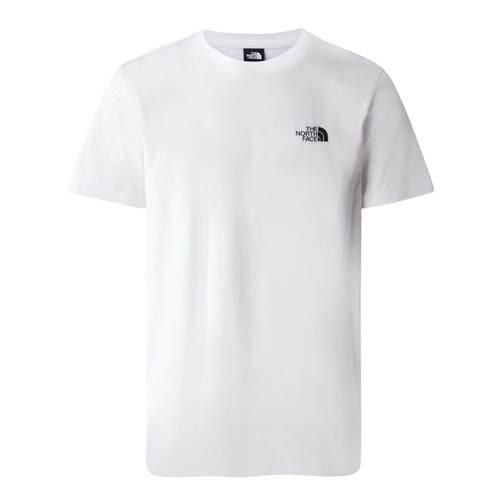 Koszulka sportowa męska The North Face Simple Dome. Białe t-shirty sportowe męskie The North Face, na lato, m, z bawełny, bez ramiączek, trekkingowe. Za 167.00 zł.