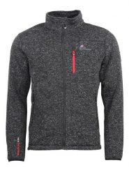 Peak Mountain Kurtka polarowa "Cemo" w kolorze szarym rozmiar: M. Szare kurtki męskie Peak Mountain, m, bez wzorów, z polaru, bez kaptura. Za 173.99 zł.