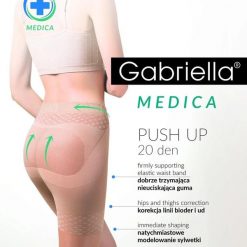 Rajstopy Gabriella Push Up 20 den beige. Brązowe rajstopy i pończochy Gabriella. Za 34.90 zł.