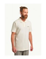 Koszulka polo męska Jack Wolfskin Essential. Białe koszulki polo męskie Jack Wolfskin, l, bez wzorów, z tkaniny, bez ramiączek. Za 219.99 zł.