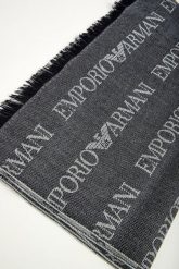 Szalik męski EMPORIO ARMANI. Szaliki męskie Emporio Armani, bez wzorów. W wyprzedaży za 369.85 zł.