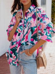 Milan Kiss Bluzka ze wzorem rozmiar: M. Bluzki damskie Milan Kiss, m, bez wzorów, bez kołnierzyka, bez ramiączek. Za 171.28 zł.