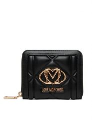 LOVE MOSCHINO Portfel JC5641PP1PLC0000 Czarny. Czarne portfele damskie Love Moschino, bez wzorów, ze skóry. Za 459.99 zł.