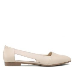 Baleriny Lasocki. Brązowe baleriny damskie Lasocki, bez wzorów, bez obcasa. Za 159.99 zł.