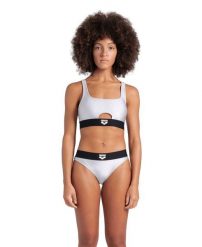 Strój kąpielowy damski dwuczęściowy kostium na basen plażę Arena Bikini. Białe bikini damskie Arena, bez wzorów. Za 71.98 zł.