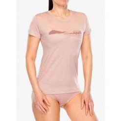 Koszulka merino damska Sensor Merino Air Hills SS Tee. Czerwone bluzki sportowe damskie Sensor, bez wzorów, bez ramiączek. Za 261.99 zł.