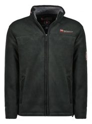 Geographical Norway Kurtka polarowa "Usine" w kolorze czarnym rozmiar: L. Czarne kurtki męskie Geographical Norway, l, z aplikacjami, z polaru, bez kaptura. Za 166.10 zł.