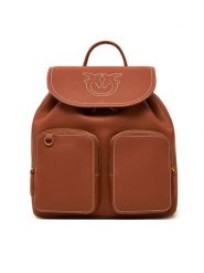 PINKO Plecak Carrie Backpack PE 25 PLTT 104351 A1LF Brązowy. Brązowe plecaki damskie Pinko, bez wzorów, ze skóry. Za 1,139.00 zł.