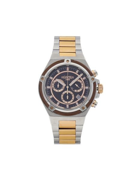 Roamer Zegarek Tempomaster Chrono 221837 49 65 20 Srebrny. Szare zegarki męskie Roamer, srebrne. Za 1,239.00 zł.