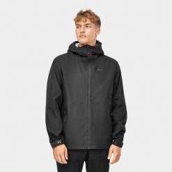 Kurtka turystyczna przeciwdeszczowa 2,5 warstwowa Alpinus Carniche. Czarne kurtki męskie Alpinus, xl, bez wzorów, sportowe, bez kaptura. Za 399.00 zł.